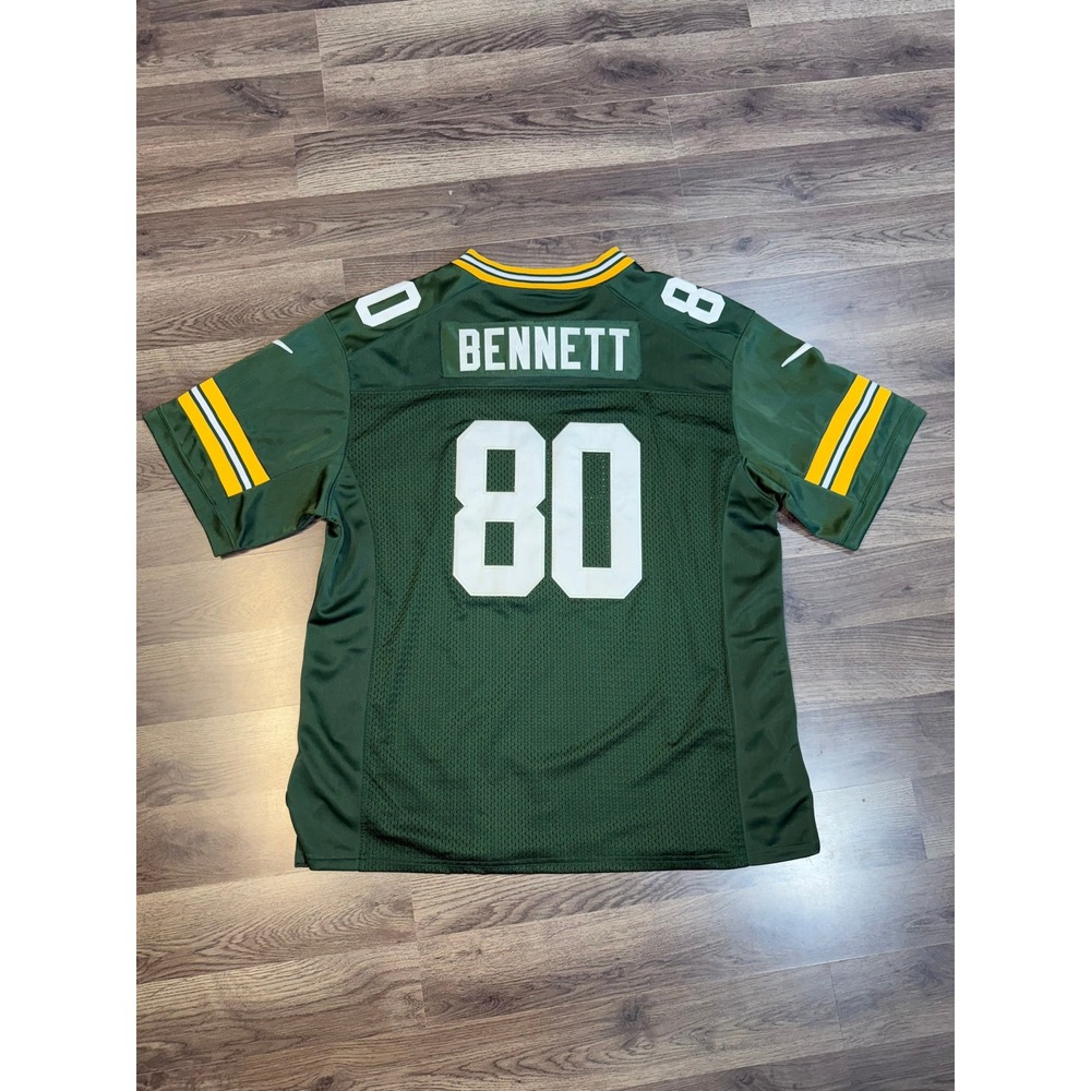 Nike Green Bay Packers Martellus Bennett 80 Jersey Mens 52 Green NFL SKU183
